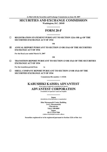 Thumbnail Advantest
 Annual Report 2006