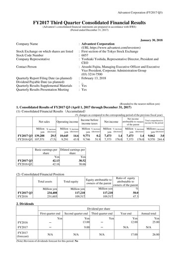 Thumbnail Advantest
 Quarterly Report 2017-q3