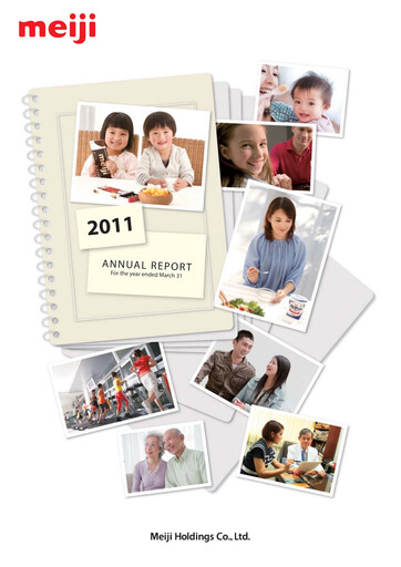 Thumbnail Meiji Holdings Annual Report 2011