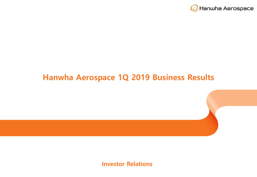 Thumbnail Hanwha Aerospace Quarterly Report 2019-q1