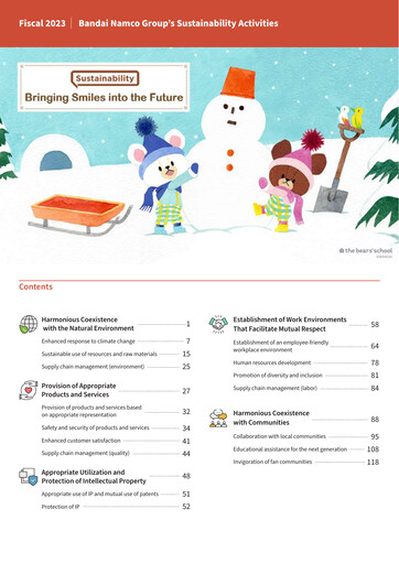 Thumbnail Bandai Namco Sustainability Report fy2023