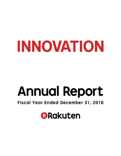 Thumbnail Rakuten Annual Report 2016