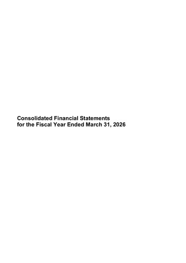 Thumbnail NEC Corp
 Financial Statement 2026