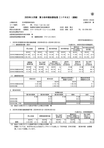 Thumbnail NEC Corp
 Quarterly Report 2024-q3