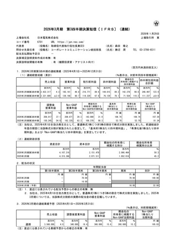 Thumbnail NEC Corp
 Quarterly Report 2026-q3