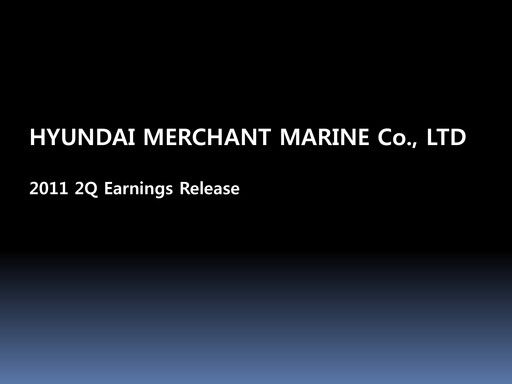 Thumbnail HMM Quarterly Report 2011-q2