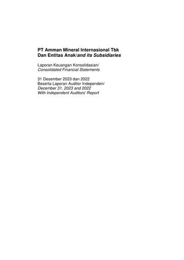 Thumbnail PT Amman Mineral Internasional Tbk Financial Statement 2023