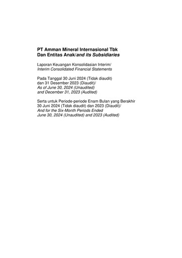 Thumbnail PT Amman Mineral Internasional Tbk Financial Statement 2024-h1