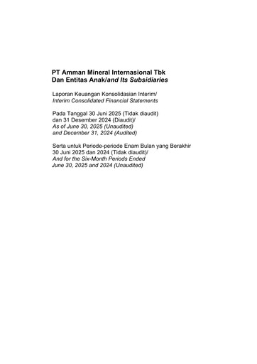 Thumbnail PT Amman Mineral Internasional Tbk Financial Statement 2025-h1