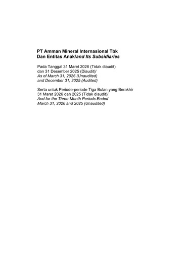 Thumbnail PT Amman Mineral Internasional Tbk Financial Statement 2026-q1