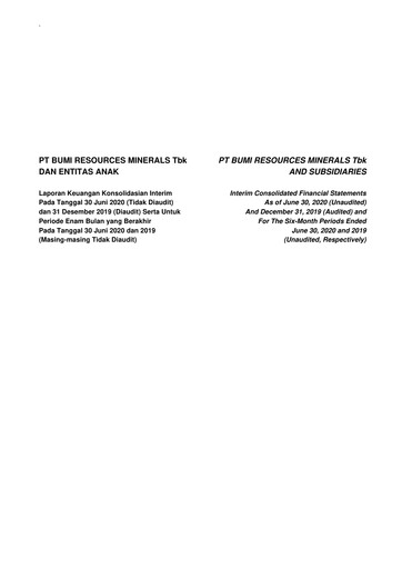 Thumbnail PT Bumi Resources Minerals Tbk Financial Statement 2020-h1