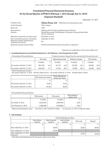 Thumbnail Sekisui House
 Half-year Report fy2015-h1