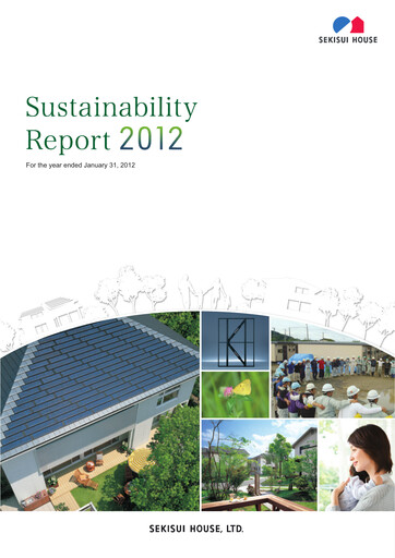 Thumbnail Sekisui House
 Sustainability Report fy2012