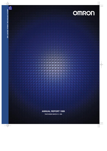 Thumbnail Omron Annual Report 1999
