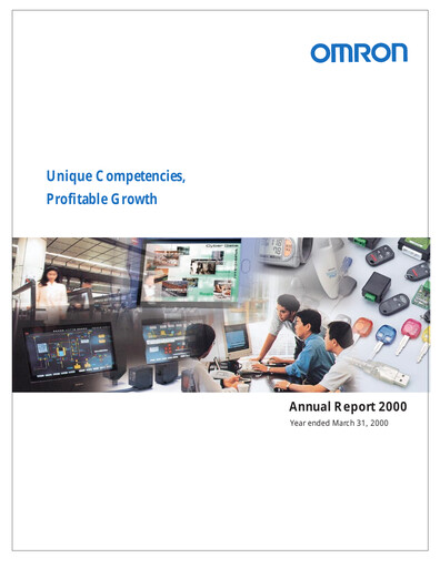Thumbnail Omron Annual Report 2000
