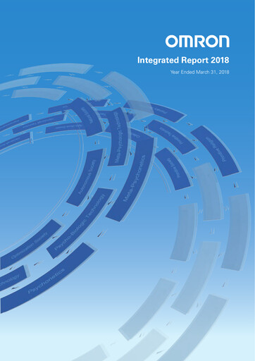 Thumbnail Omron Annual Report 2018