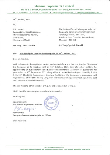 Miniature DMart Rapport semestriel 2021-h1