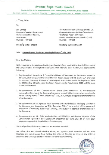 Miniature DMart Rapport trimestriel 2020-q1