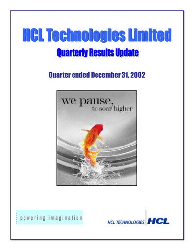 Thumbnail HCL Technologies
 Quarterly Report 2003-q2