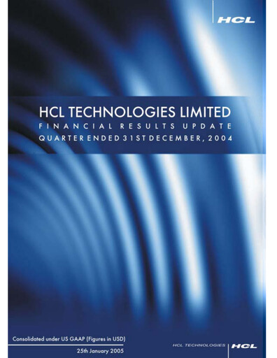 Thumbnail HCL Technologies
 Quarterly Report 2005-q2