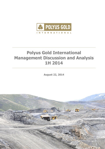 Thumbnail Polyus Financial Statement 2014-h1