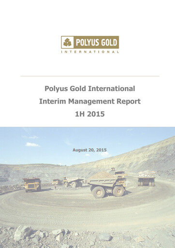 Thumbnail Polyus Financial Statement 2015-h1