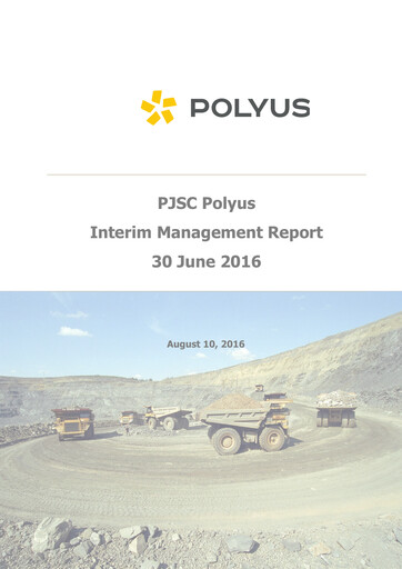 Thumbnail Polyus Financial Statement 2016-h1