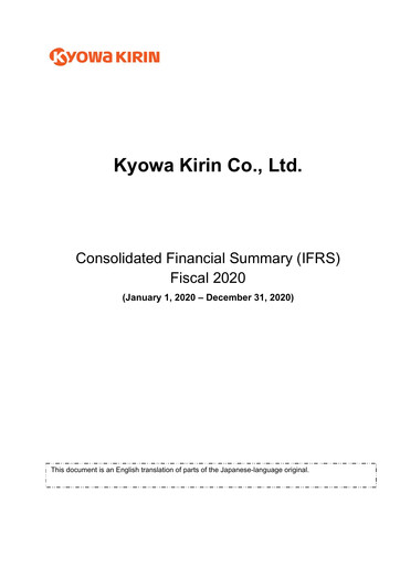 Thumbnail kyowa Kirin Financial Statement fy2020