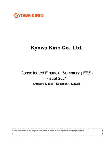 Thumbnail kyowa Kirin Financial Statement fy2021