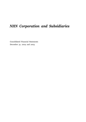 Thumbnail NHN Corp Financial Statement 2024-2025