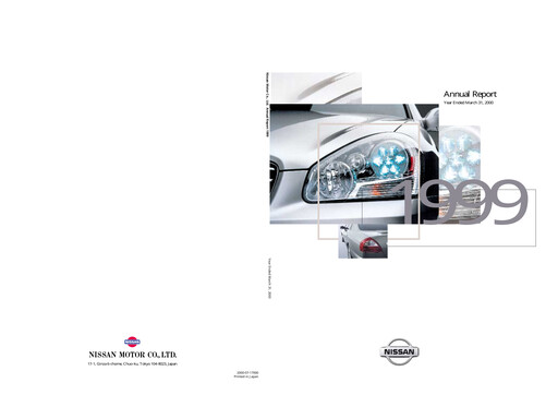 Thumbnail Nissan Annual Report 1999