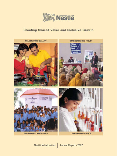 Thumbnail Nestlé India Annual Report 2007