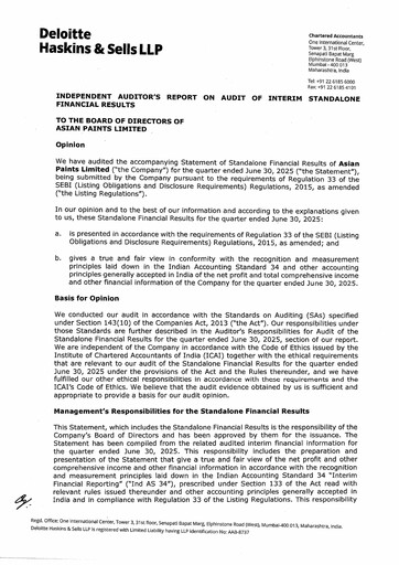 Thumbnail Asian Paints
 Quarterly Report 2025-q1