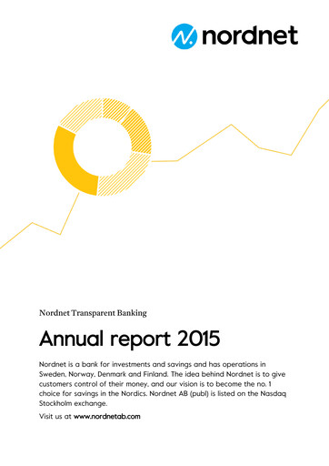 Thumbnail Nordnet AB Annual Report 2015
