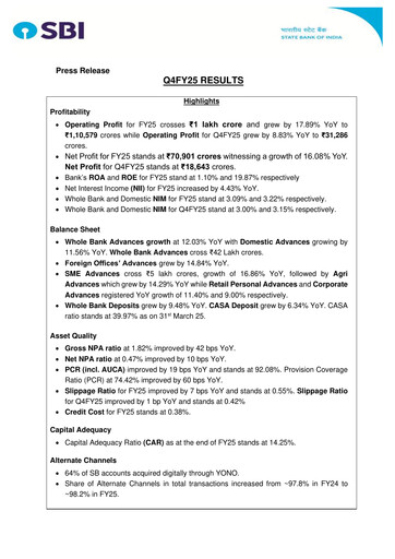 Thumbnail State Bank of India
 Financial Report 2024-2025