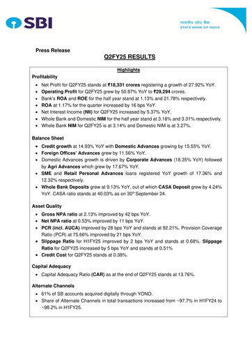 Thumbnail State Bank of India
 Half-year Report 2024-h1