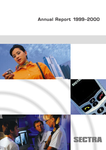 Thumbnail Sectra AB Annual Report 1999-2000