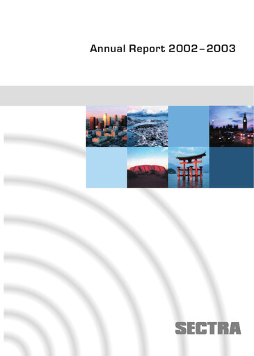 Thumbnail Sectra AB Annual Report 2002-2003