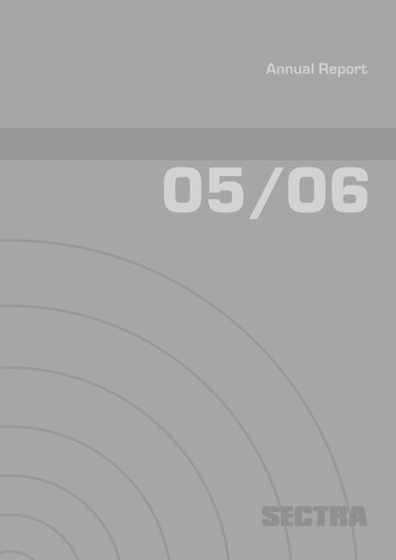 Thumbnail Sectra AB Annual Report 2005-2006