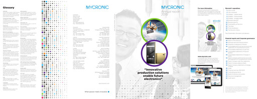 Thumbnail Mycronic Annual Report 2015