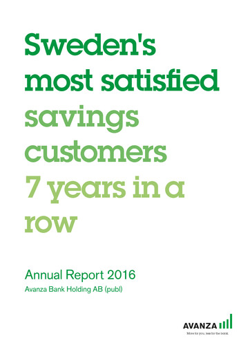 Thumbnail Avanza Bank Annual Report 2016