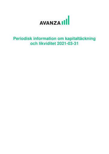 Thumbnail Avanza Bank Quarterly Report 2021-q1