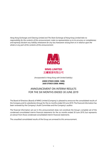 Thumbnail MMG Limited Half-year Report 2019-h1