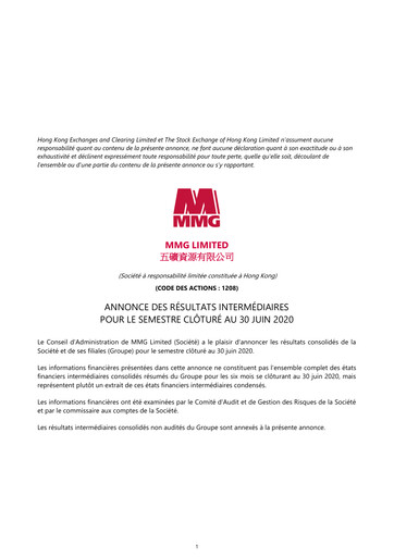 Thumbnail MMG Limited Half-year Report 2020-h1