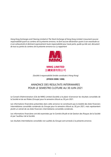 Thumbnail MMG Limited Half-year Report 2021-h1