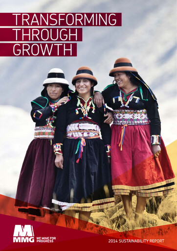 Thumbnail MMG Limited Sustainability Report 2014