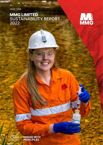 Thumbnail MMG Limited Sustainability Report 2022