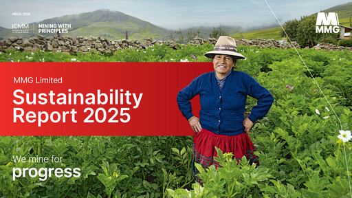 Thumbnail MMG Limited Sustainability Report 2025