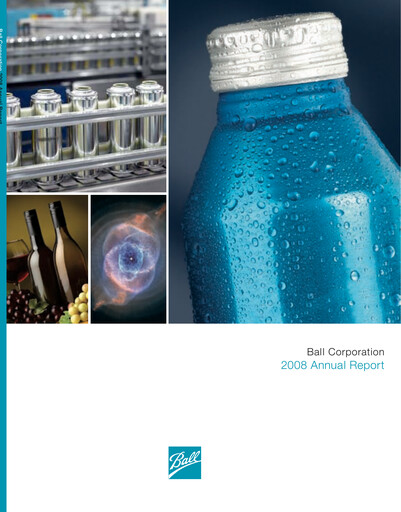 Thumbnail Ball Corporation
 Annual Report 2008