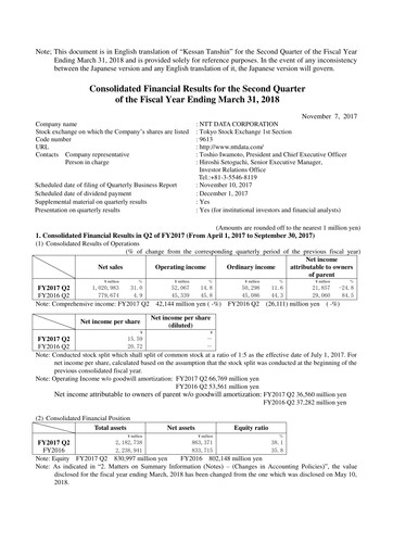 Thumbnail NTT Data
 Half-year Report 2017-h1